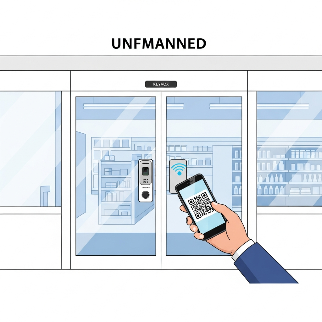 無人店舗のセキュリティを強化！KEYVOXスマートロックで実現する24時間無人コンビニ事例